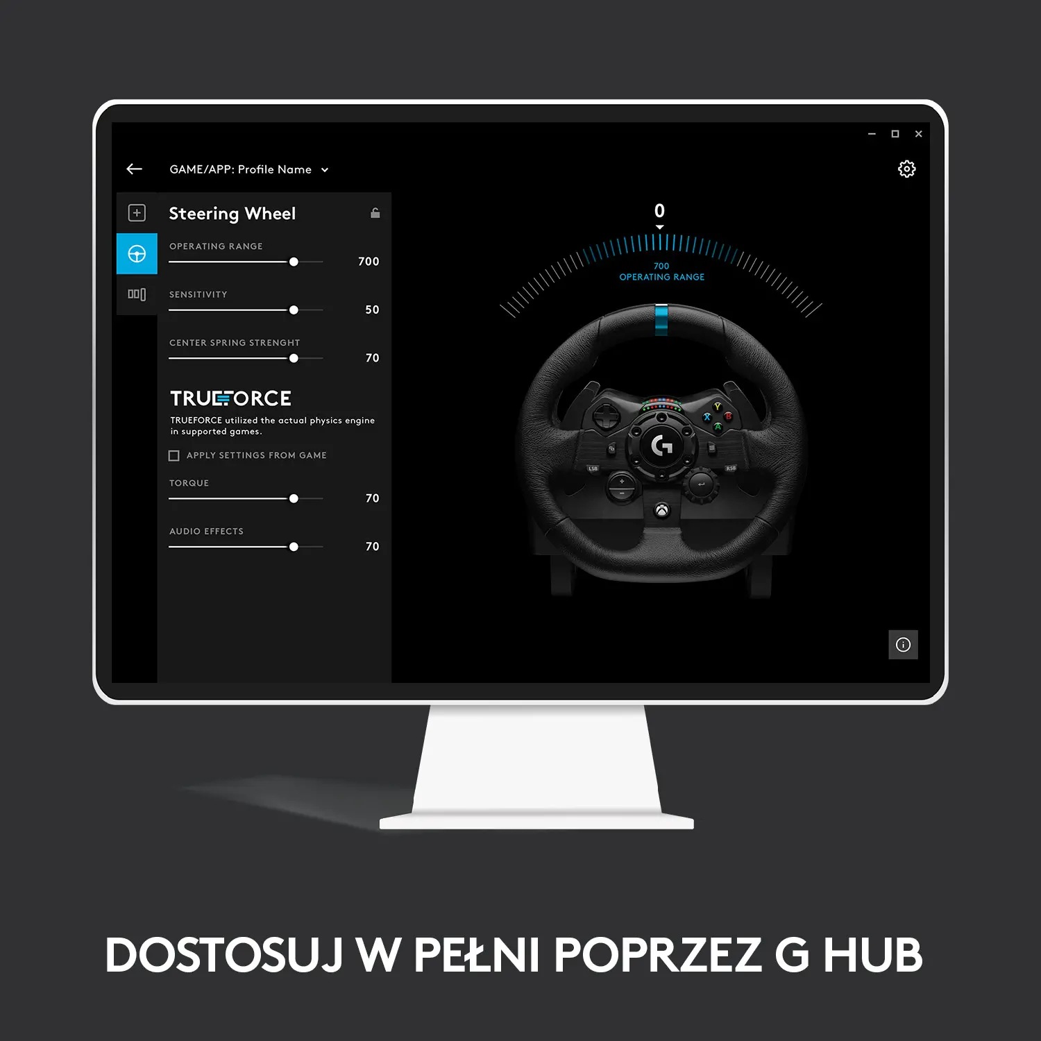 Kierownica Logitech G923 z pedałami do Xbox Series X/S, Xbox One, PC Force Feedback + skrzynia biegów Driving Force Shifter