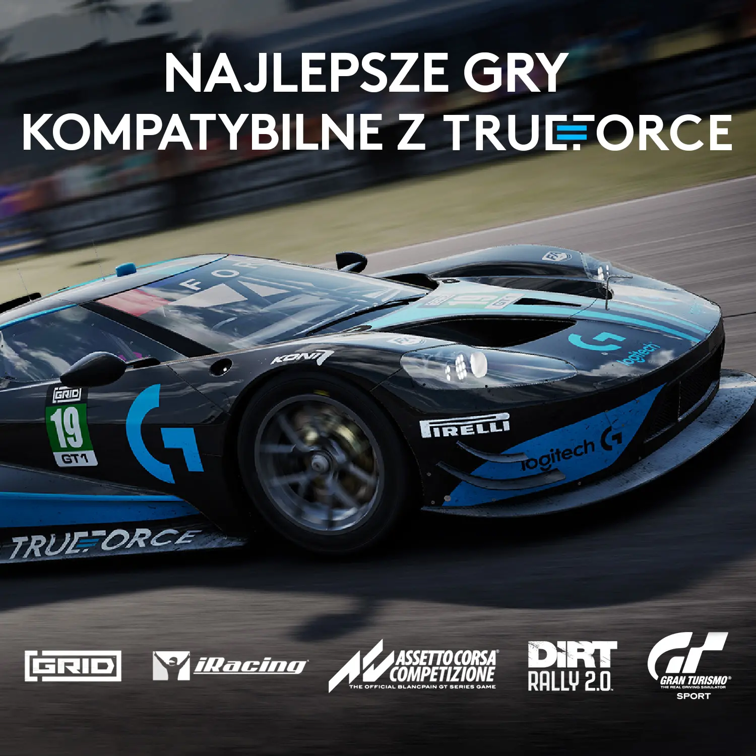 Kierownica Logitech G923 z pedałami do Xbox Series X/S, Xbox One, PC Force Feedback + skrzynia biegów Driving Force Shifter