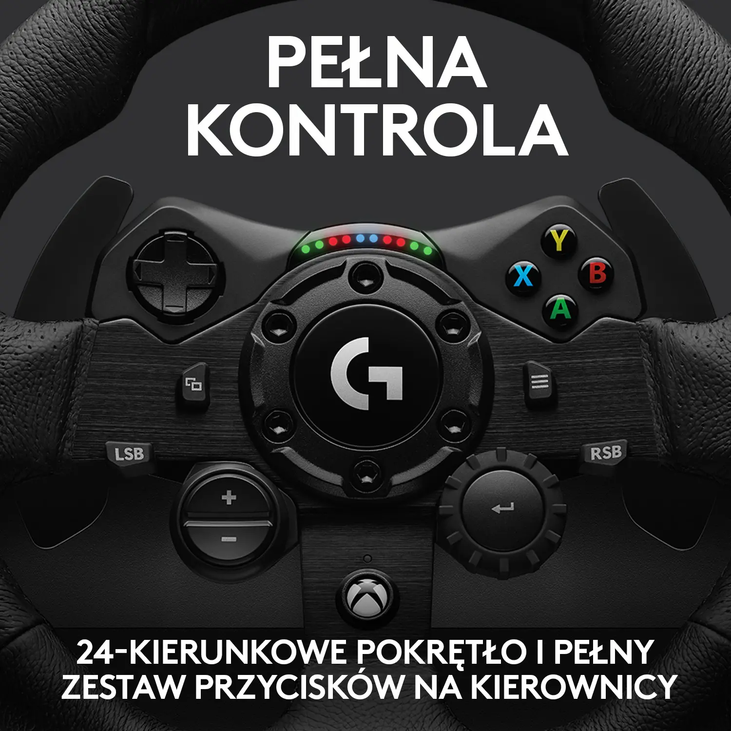 Kierownica Logitech G923 z pedałami do Xbox Series X/S, Xbox One, PC Force Feedback + skrzynia biegów Driving Force Shifter