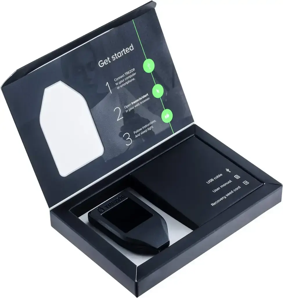 Portfel kryptowalut Trezor Model T Czarny