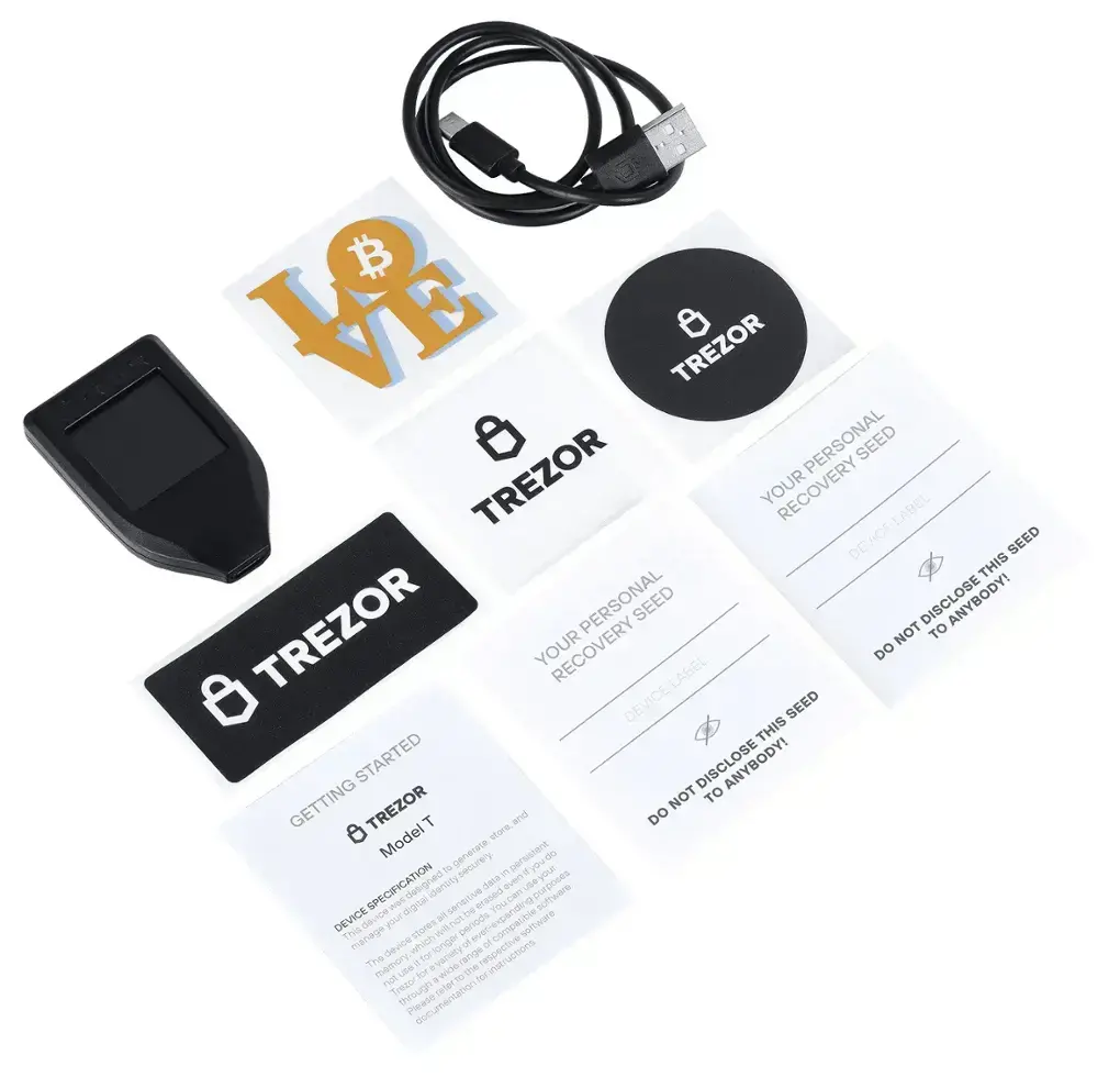 Portfel kryptowalut Trezor Model T Czarny