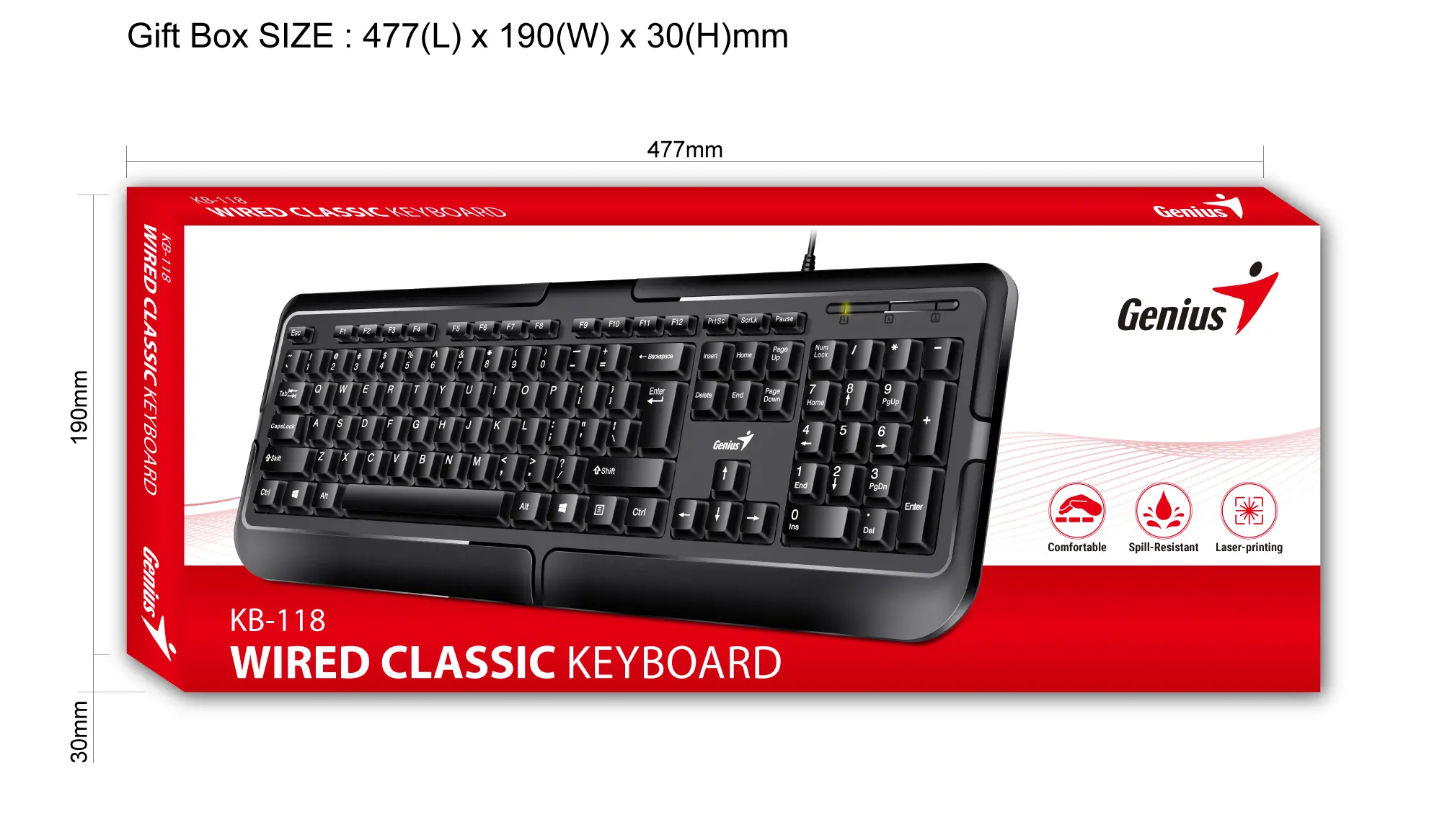 Klawiatura Genius KB-118 Czarny