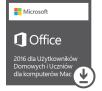 Microsoft Office 2016 dla Użytkowników Domowych i Uczniów Mac (Kod)