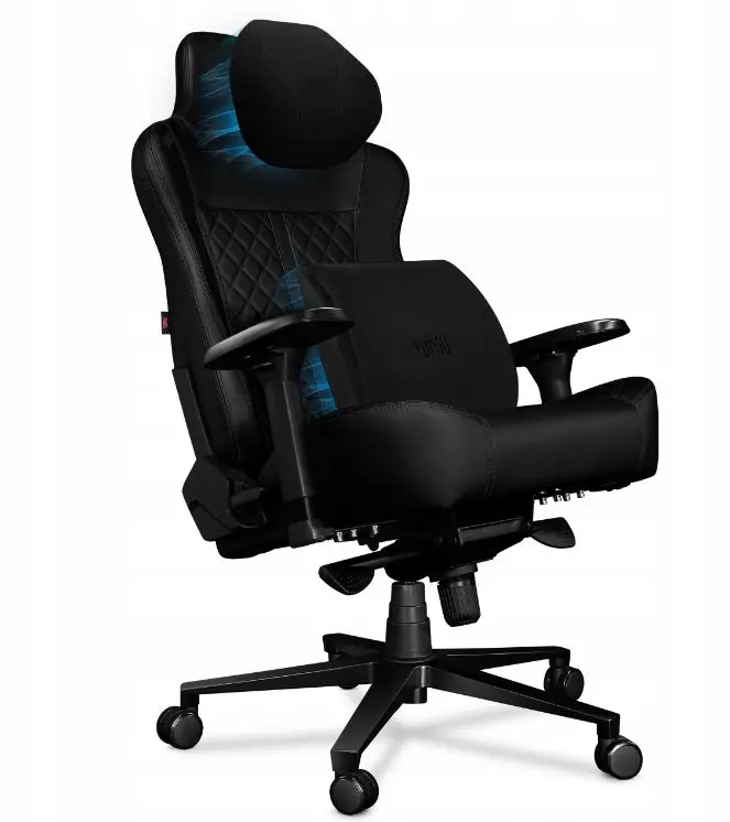 Fotel Yumisu 2052 Magnetic Biurowy do 180kg Skóra ECO Czarny