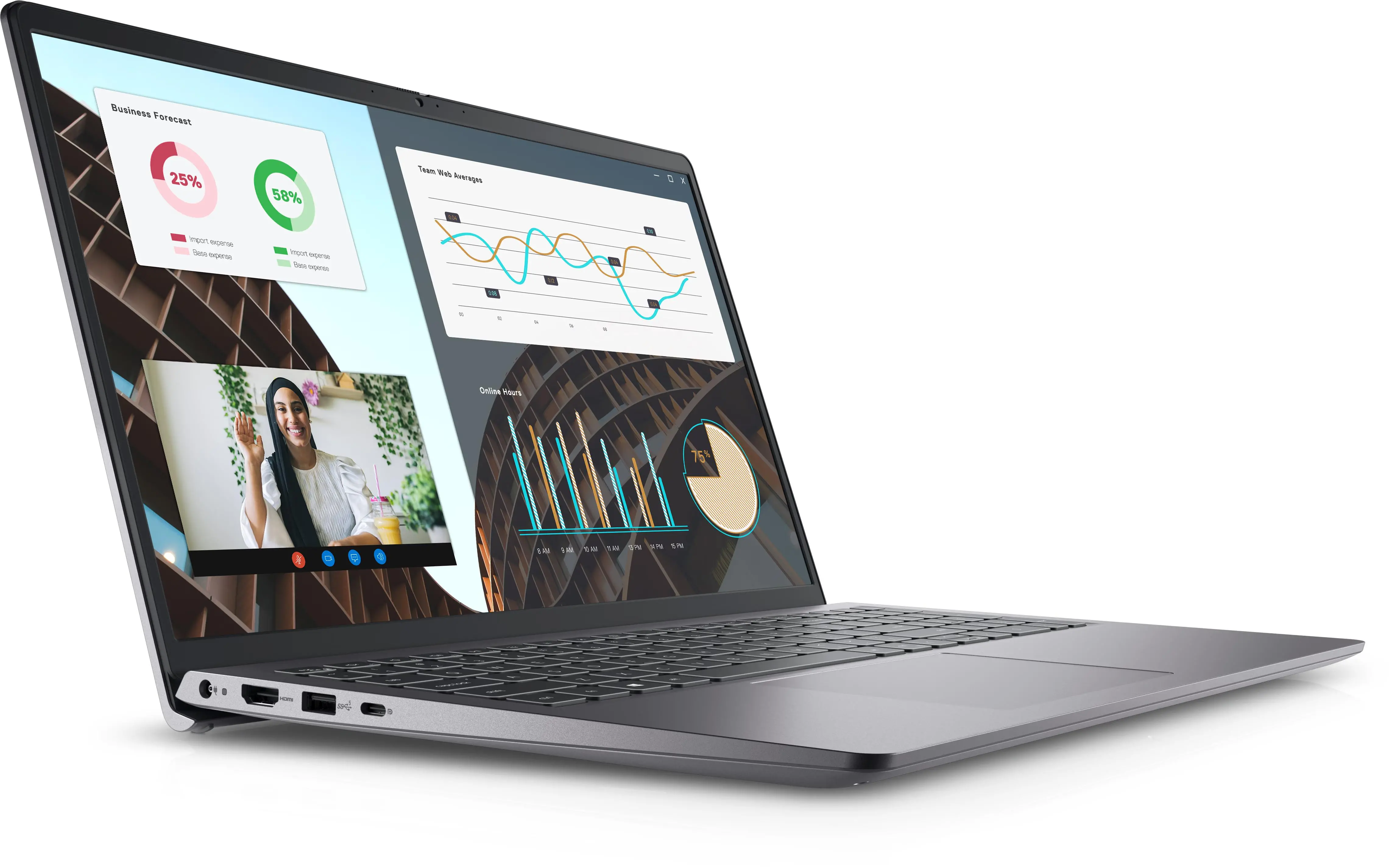 Laptop biznesowy Dell Vostro 3530 15,6" i7-1355U 16GB RAM 512GB Dysk SSD Win11 Pro Szary