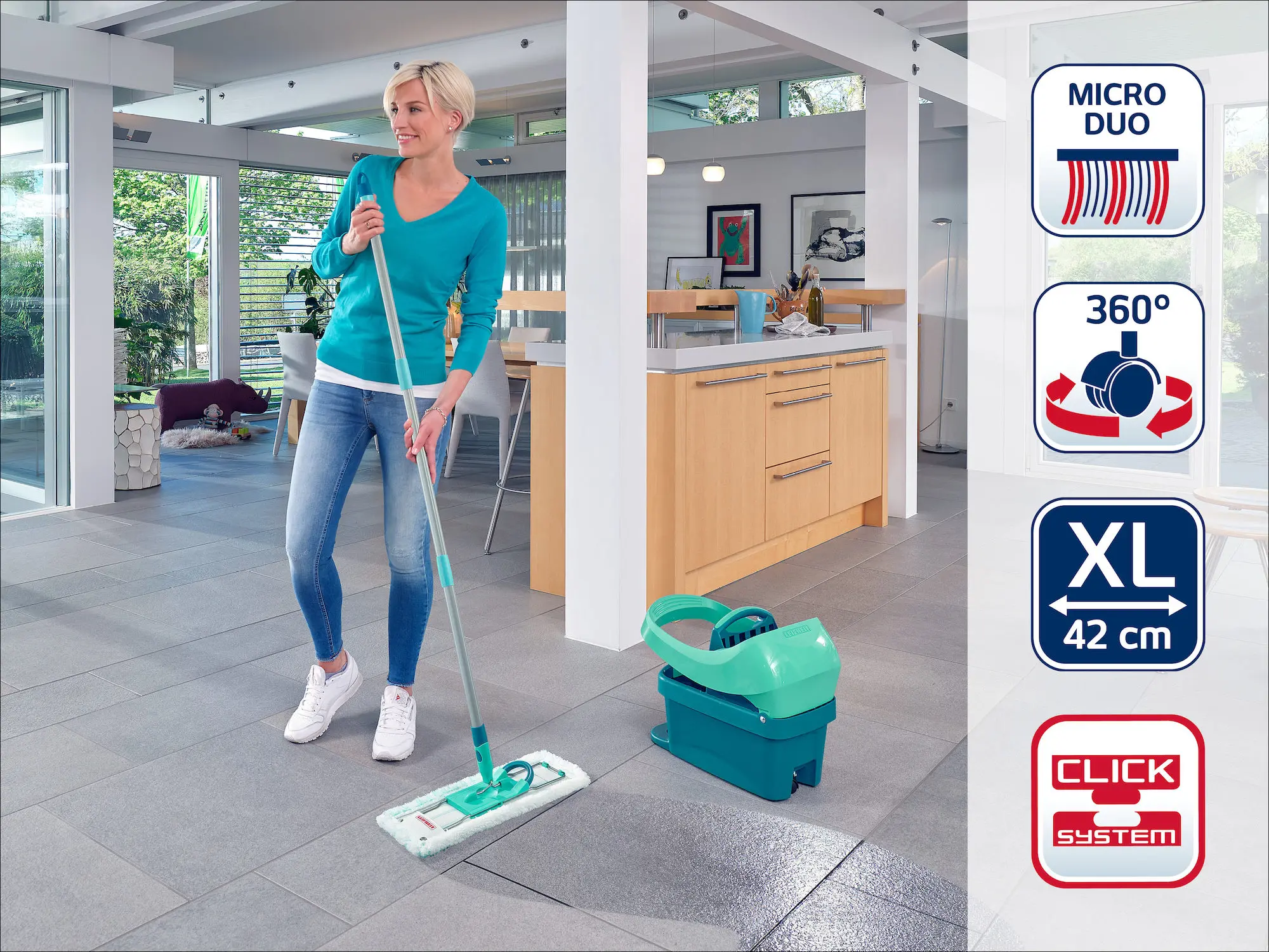 Mop płaski Leifheit Profi 55096