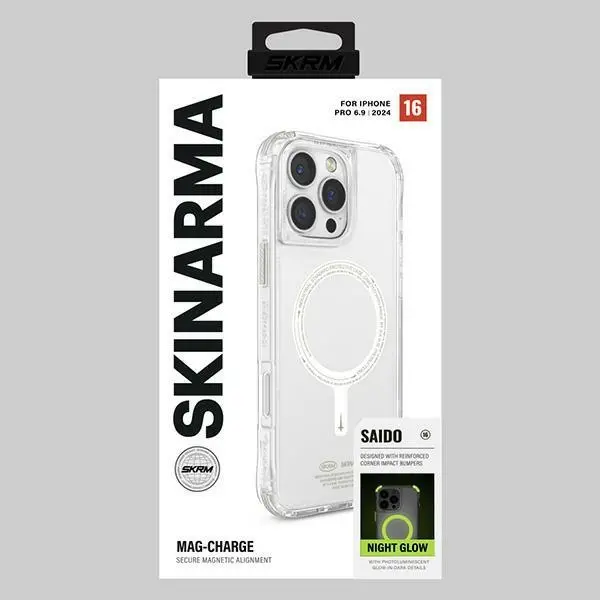 Etui Skinarma Saido Magnetic Charging do iPhone 16 Pro Max Zielony