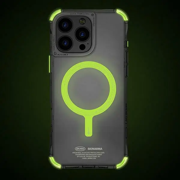 Etui Skinarma Saido Magnetic Charging do iPhone 16 Pro Max Zielony