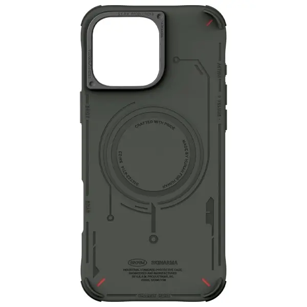 Etui Skinarma Mecha Magnetic Charging do iPhone 16 Pro Oliwkowy
