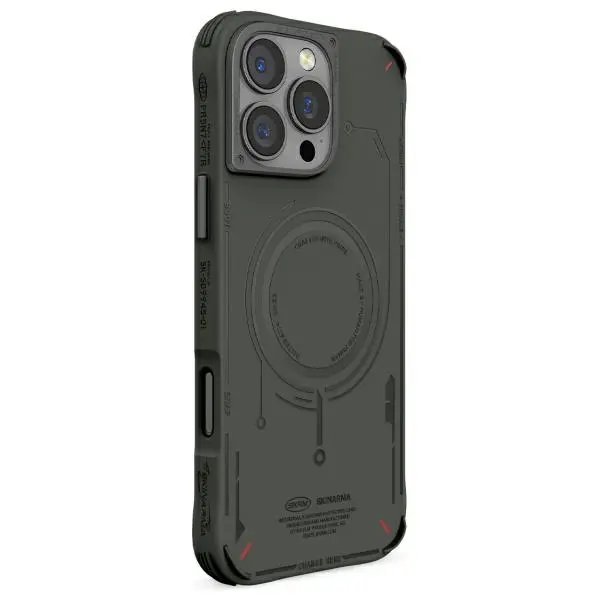 Etui Skinarma Mecha Magnetic Charging do iPhone 16 Pro Oliwkowy