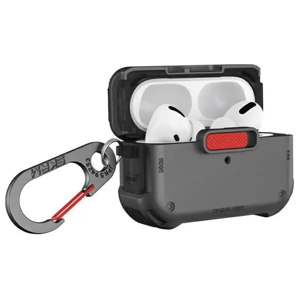 Etui na słuchawki Skinarma Mecha do AirPods Pro 2 Ciemnoszary