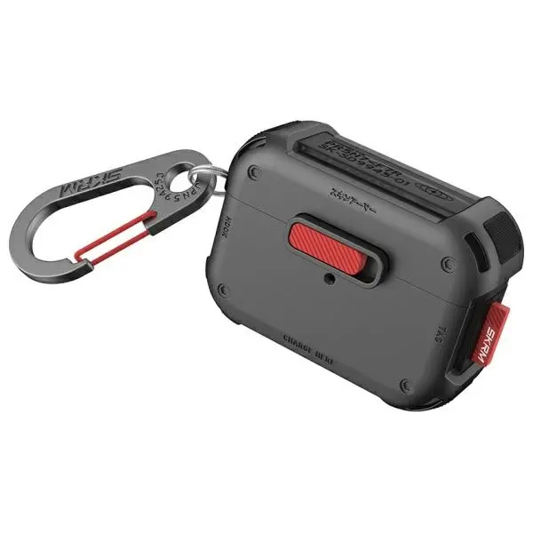 Etui na słuchawki Skinarma Mecha do AirPods Pro 2 Ciemnoszary