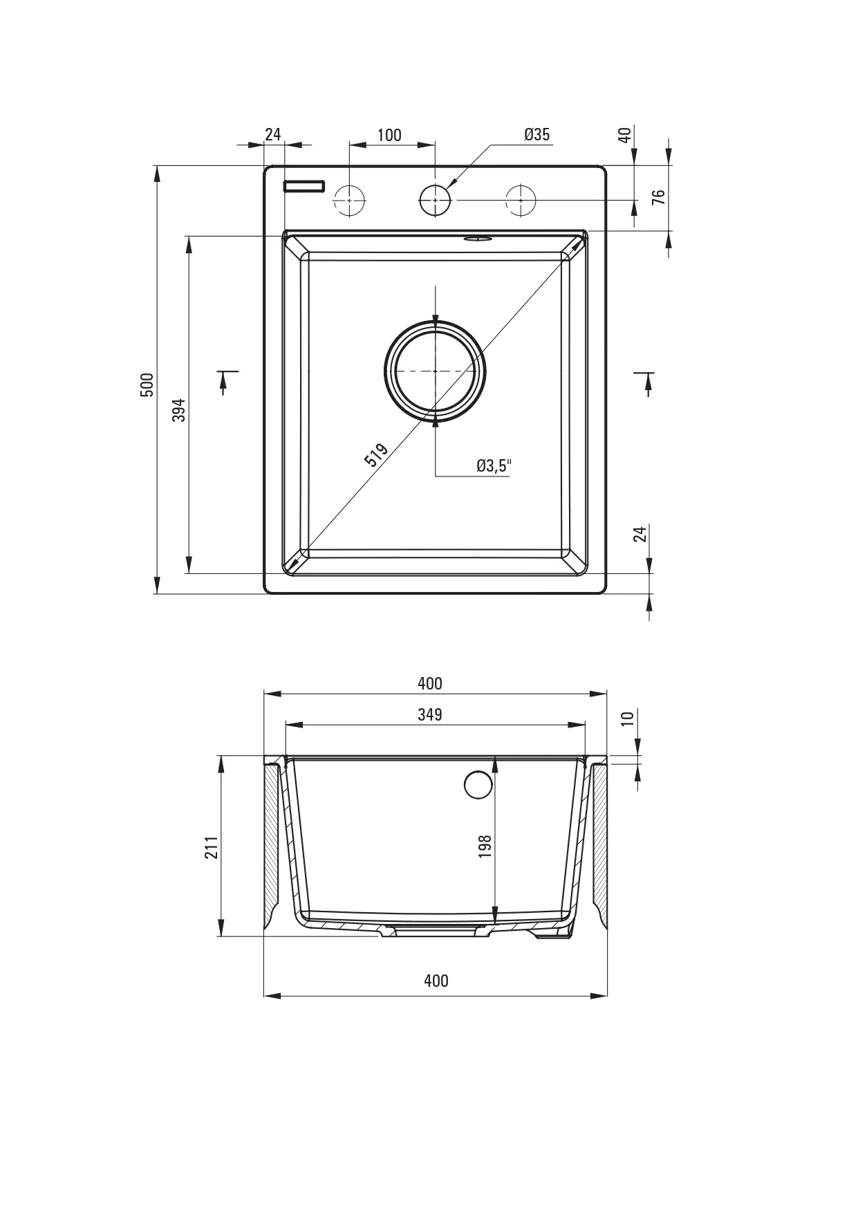 Zlewozmywak Deante Corio ZRCPS103 Szary metalik + bateria Szary