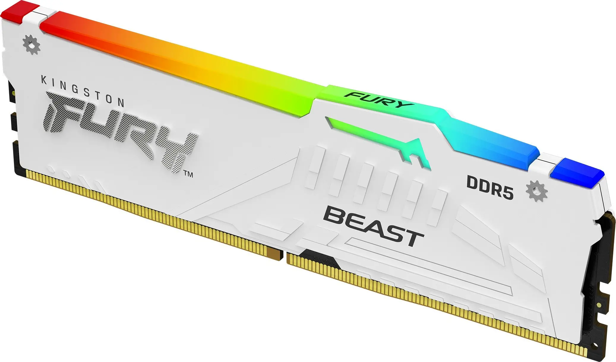 Pamięć RAM Kingston FURY Beast RGB DDR5 16GB 6000 CL30 EXPO Biały