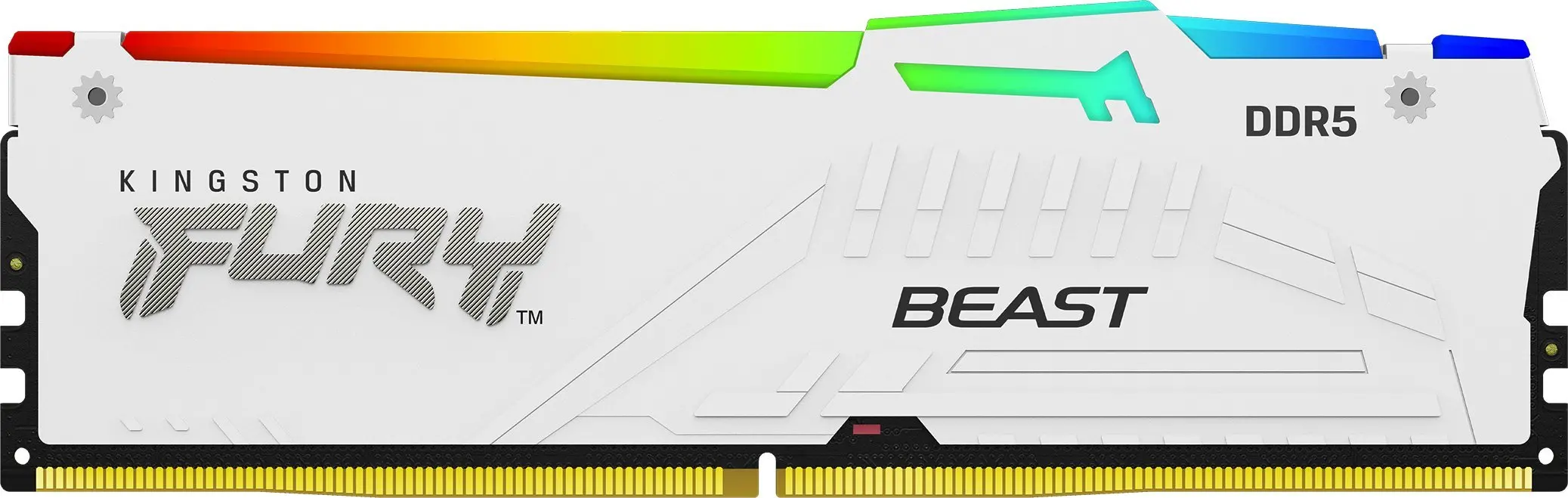 Pamięć RAM Kingston FURY Beast RGB DDR5 16GB 6000 CL30 EXPO Biały