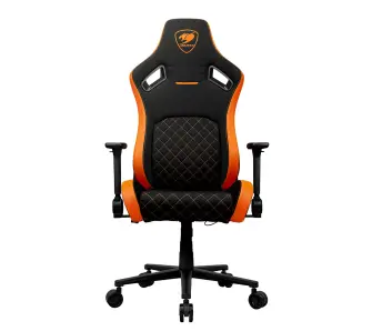 Fotel Cougar Defensor F Gamingowy 120kg Tkanina Czarno-pomarańczowy