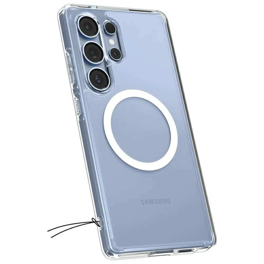 Etui Spigen Ultra Hybrid Mag MagSafe do Galaxy S25 Ultra Biały