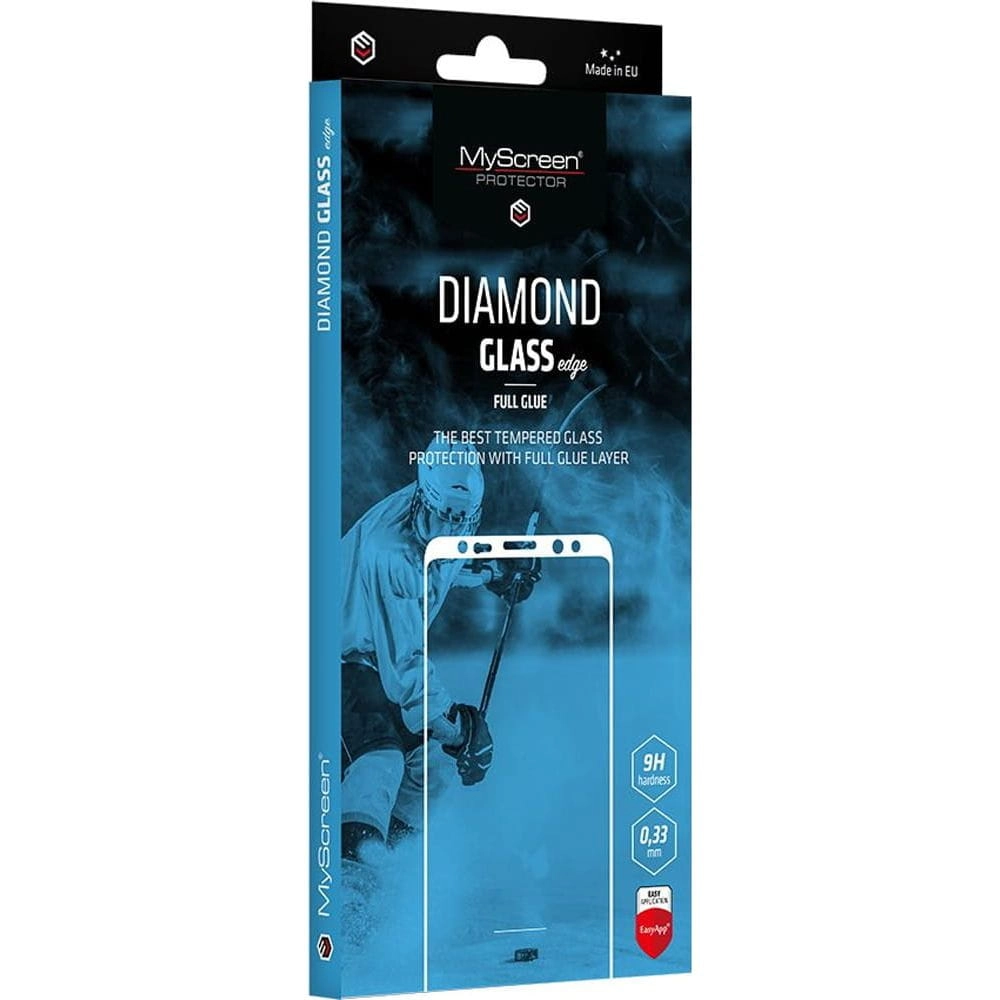 Szkło hartowane MyScreen Protector Diamond Glass Edge Full Glue do iPhone 16 Pro Czarny