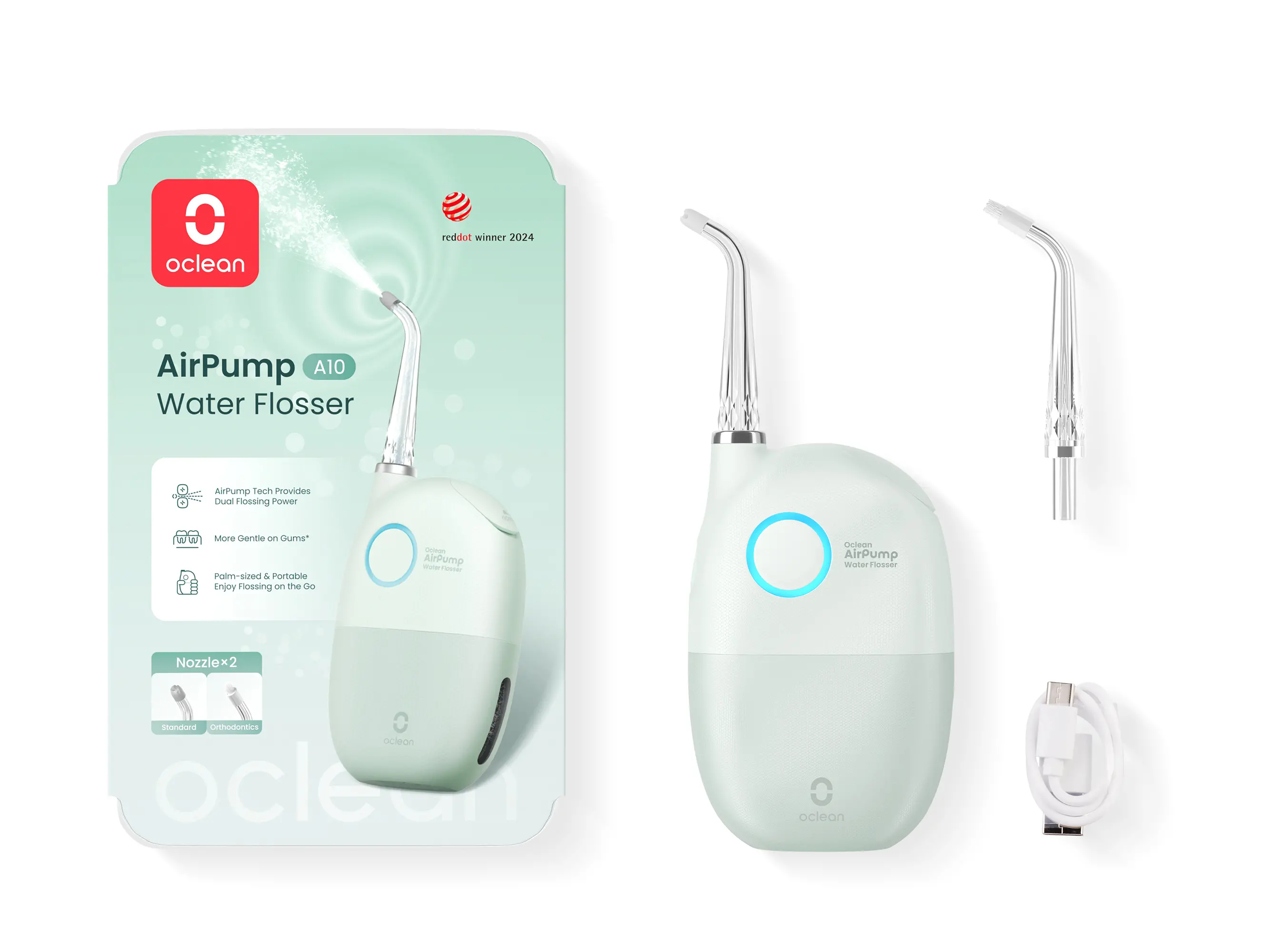 Irygator Oclean AirPump A10 Zielony
