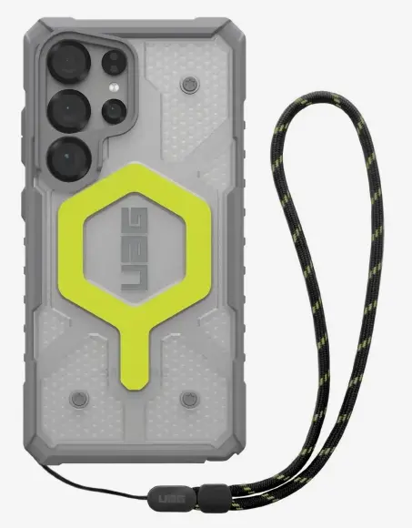 Etui UAG Pathfinder Clear Case do Galaxy S25 Ultra Neon + Smycz