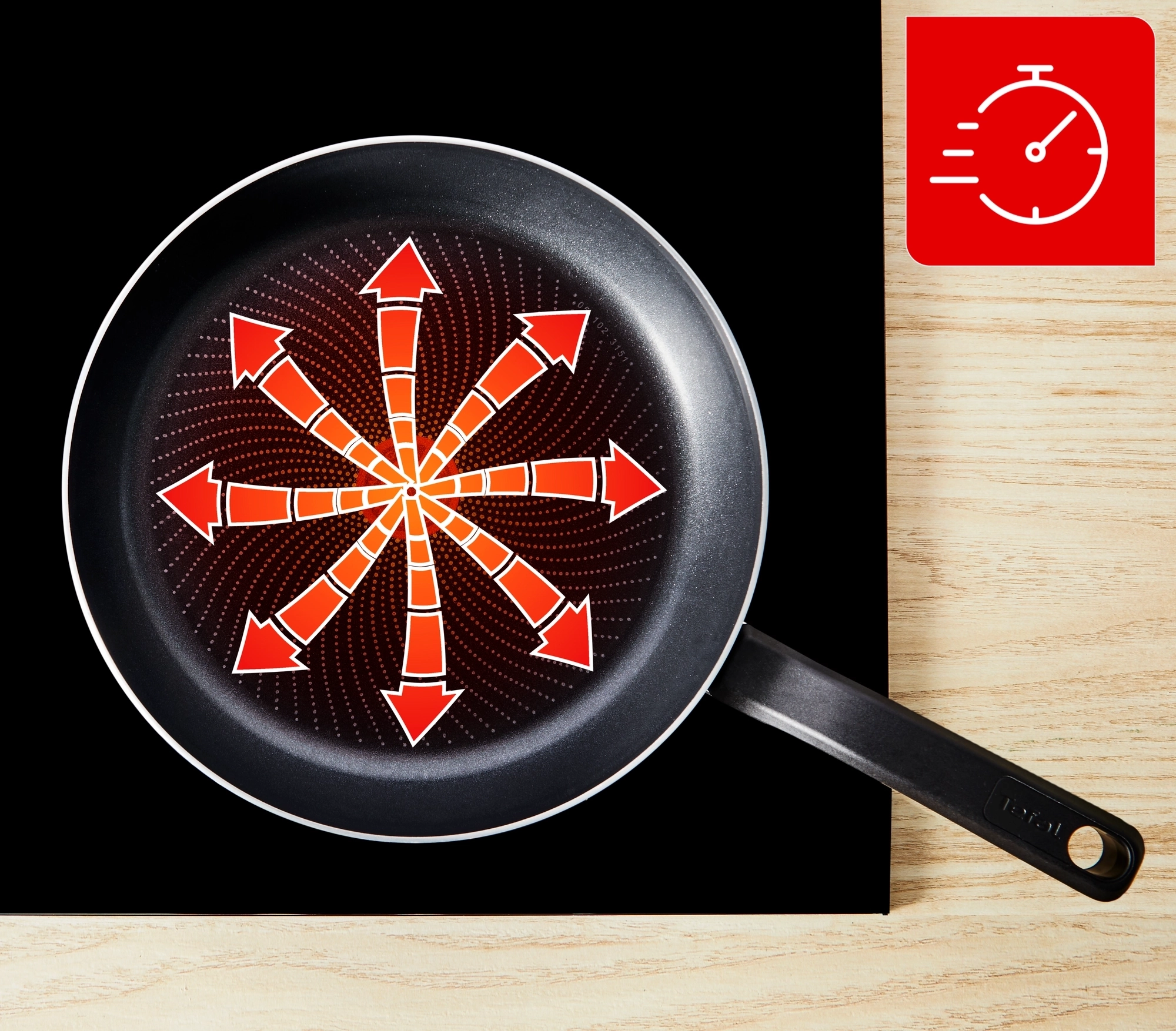 Patelnia Tefal Simply Cook H0580602 Indukcja Titanium 28cm