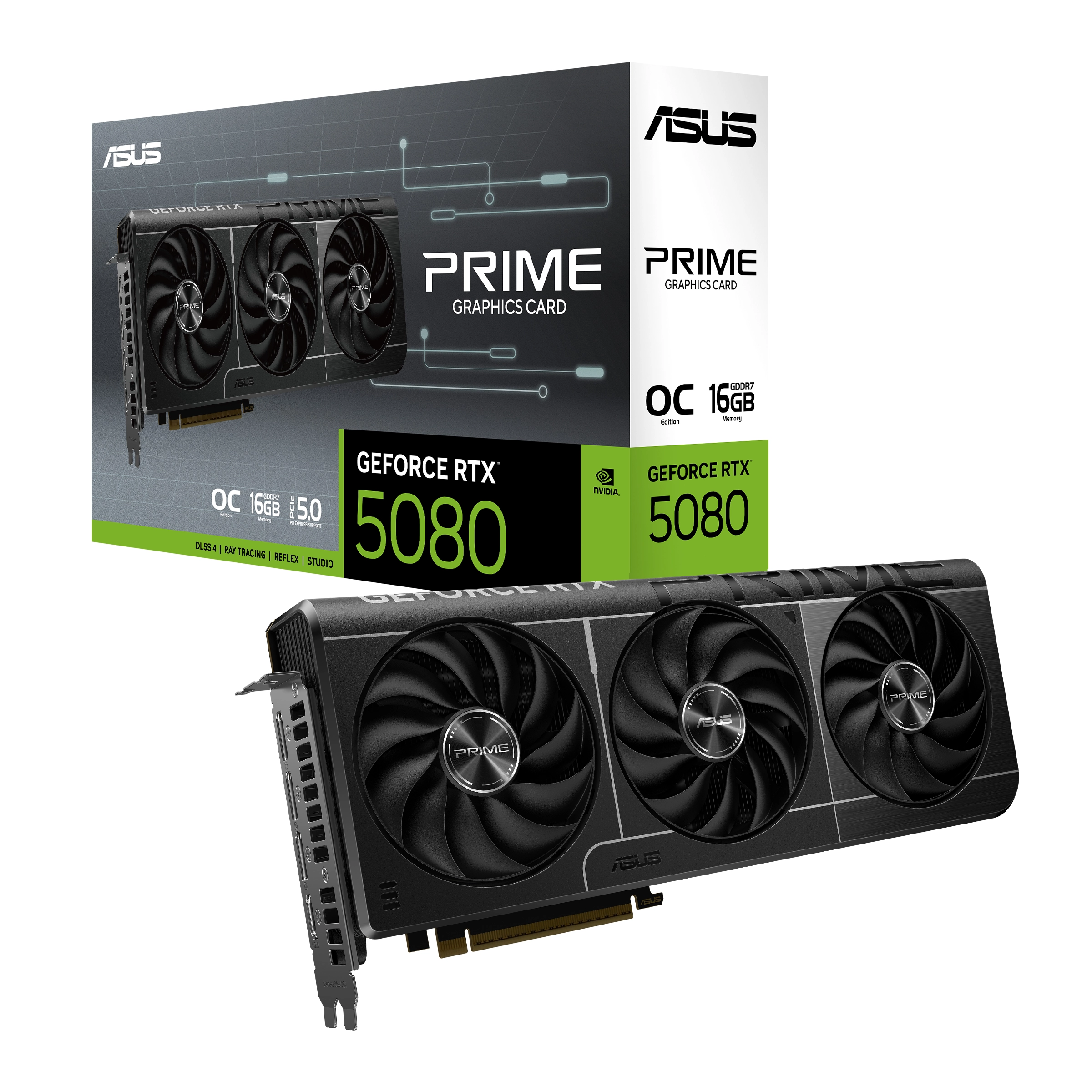 Karta graficzna ASUS Prime GeForce RTX 5080 OC Edition 16GB GDDR7 256bit DLSS 4