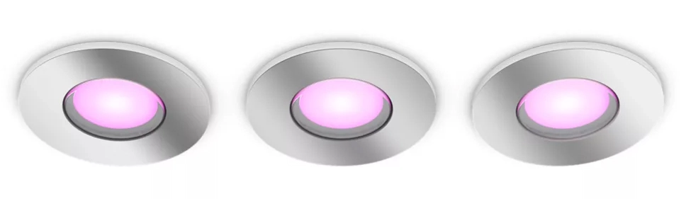 Oświetlenie punktowe Philips Hue White and Color Ambiance Xamento 3szt. Chrom