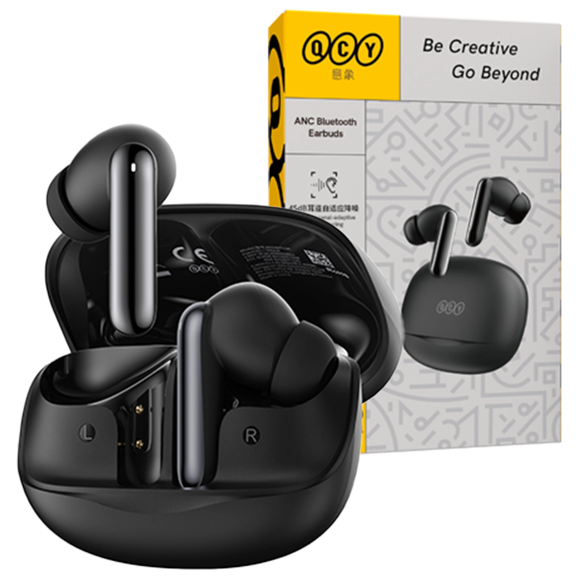 Słuchawki bezprzewodowe QCY MeloBuds N50 (HT12) Dokanałowe Bluetooth 5.4 Czarny