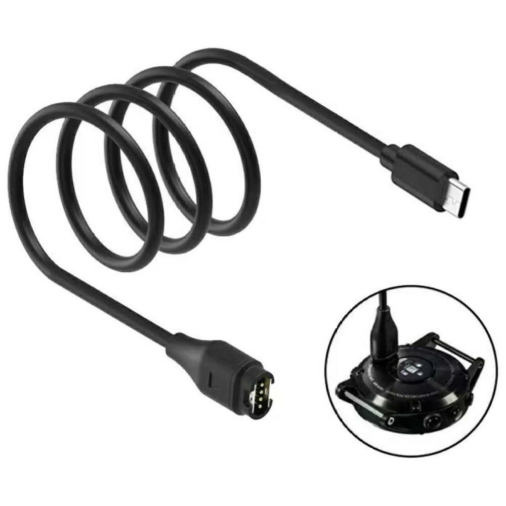 Kabel Beline USB-C do ładowania zegarków Garmin 1m Czarny