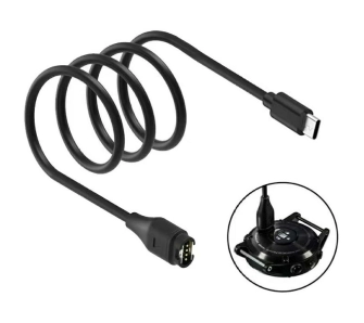 Kabel Beline USB-C do ładowania zegarków Garmin 1m Czarny