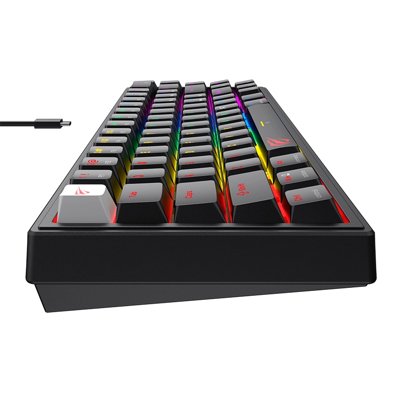 Klawiatura membranowa Havit KB874L RGB Czarny