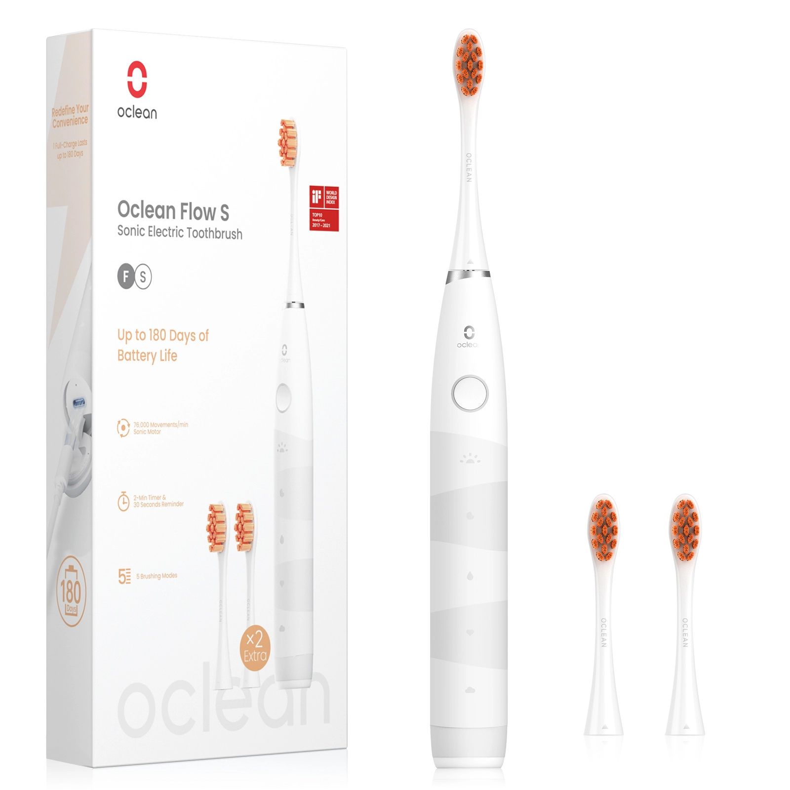 Szczoteczka soniczna Oclean Flow Biały