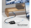 Adapter Unitek V1429A01 USB-C na DVI 1080P@60Hz, Biały, 15cm