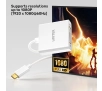 Adapter Unitek V1429A01 USB-C na DVI 1080P@60Hz, Biały, 15cm