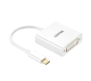 Adapter Unitek V1429A01 USB-C na DVI 1080P@60Hz, Biały, 15cm