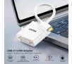Adapter Unitek V1429A01 USB-C na DVI 1080P@60Hz, Biały, 15cm
