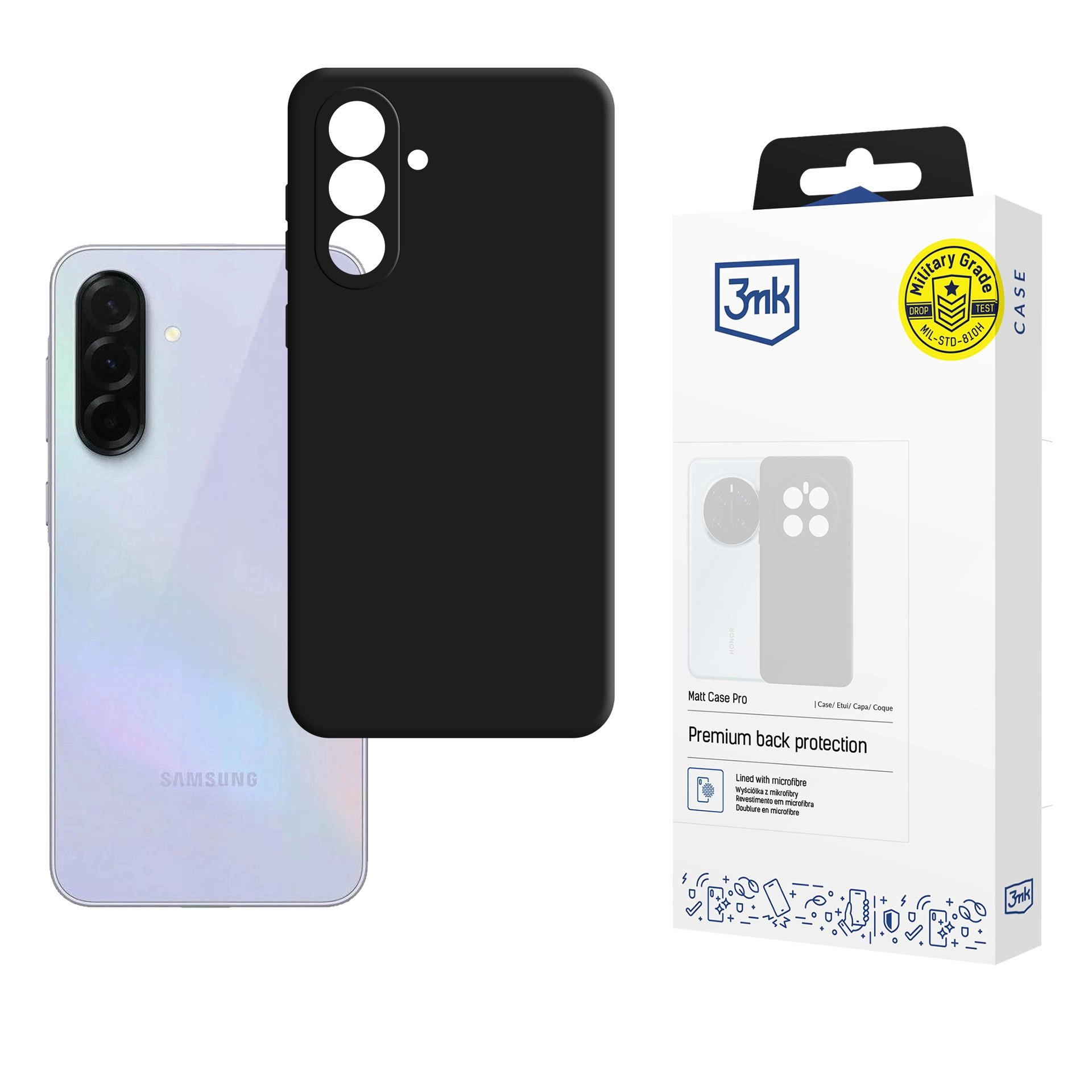Etui 3mk Matt Case Pro do Galaxy A36 5G Czarny