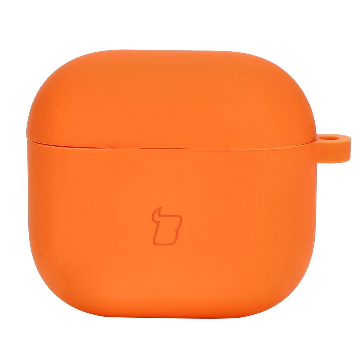 Etui na słuchawki Bizon Case Headphone Silicone do AirPods 4 Pomarańczowy