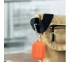 Etui na słuchawki Bizon Case Headphone Silicone do AirPods 4 Pomarańczowy