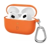 Etui na słuchawki Bizon Case Headphone Silicone do AirPods 4 Pomarańczowy
