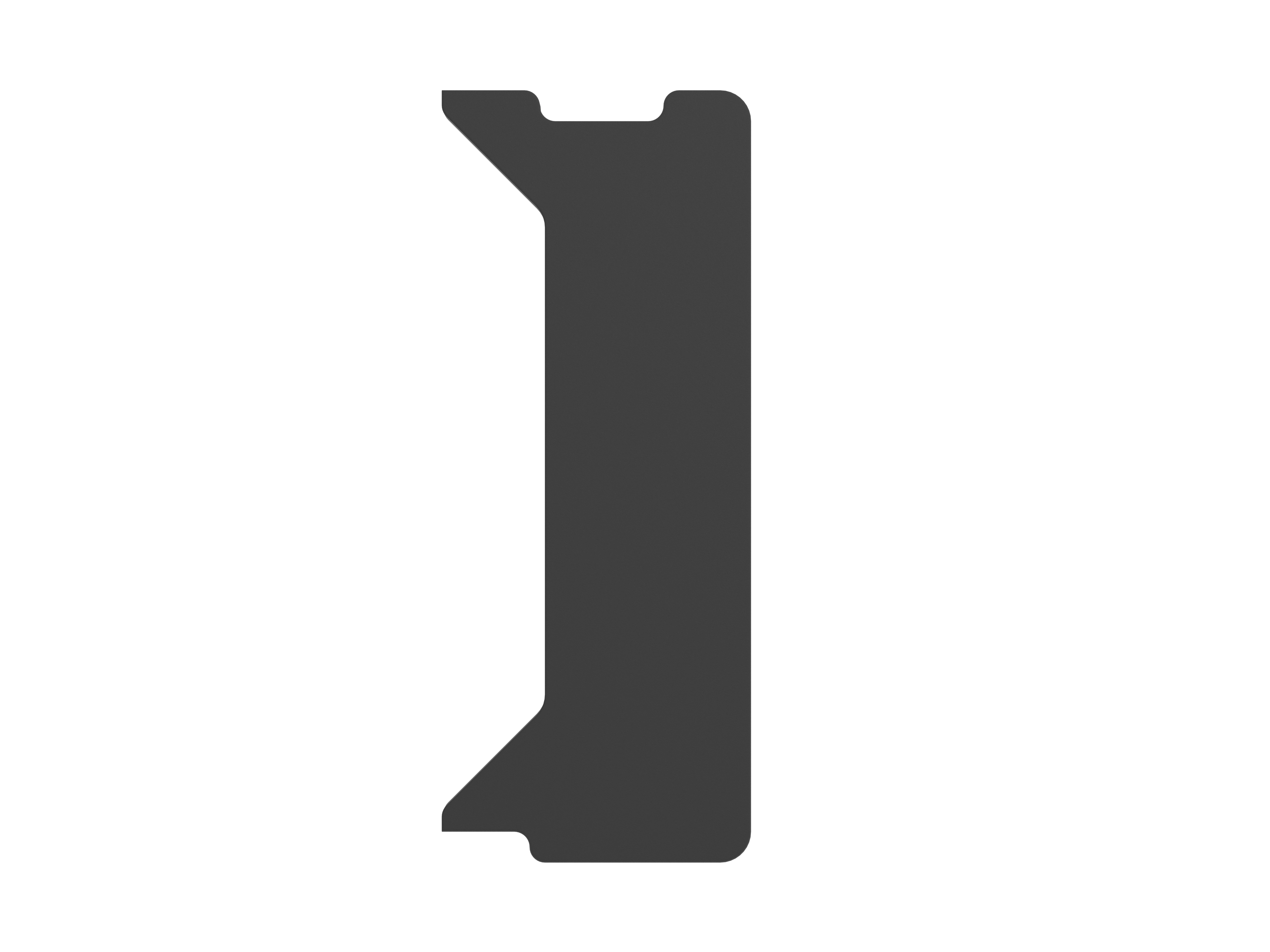 Blat Genesis Holm Modular Boczny Prawy 30cm Czarny