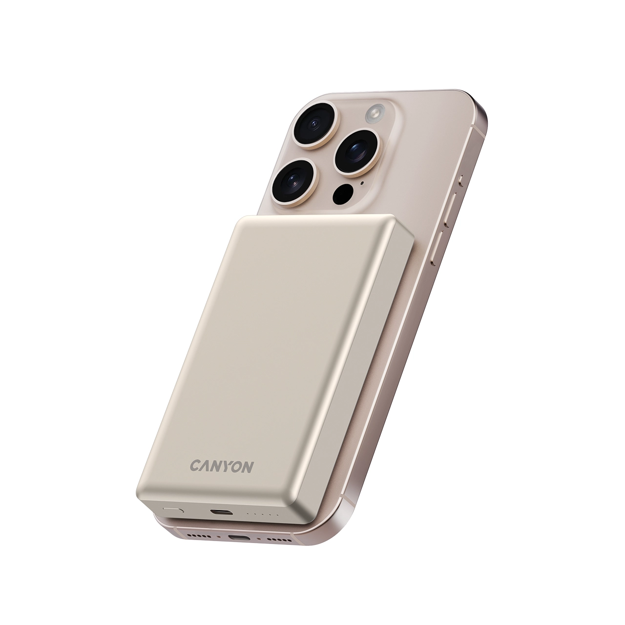 Powerbank Canyon OnPower 510 Magsafe 10000mAh PD 20W Beżowy