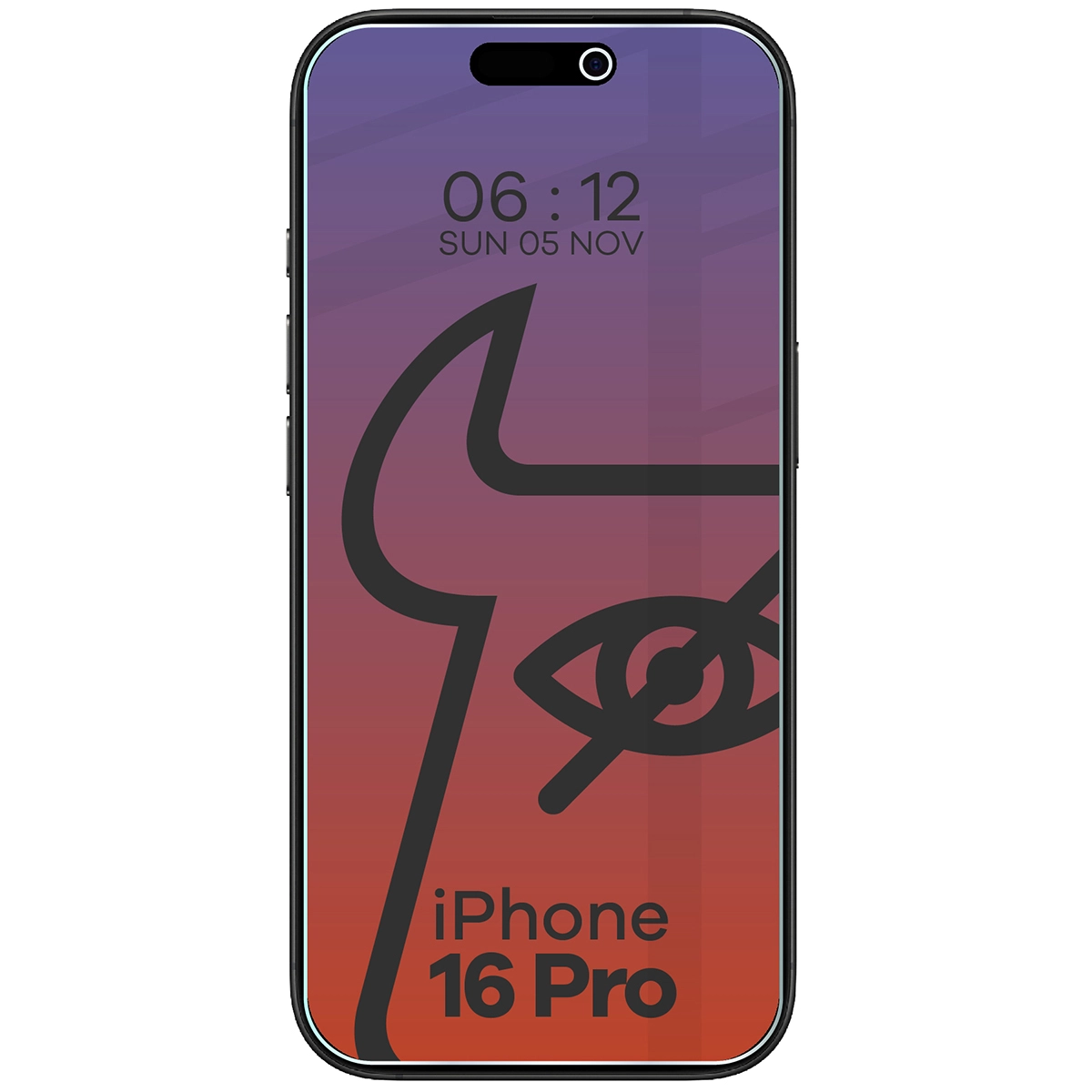 Szkło hartowane Bizon prywatyzujące Clear Shadow do iPhone 16 Pro Przyciemniane