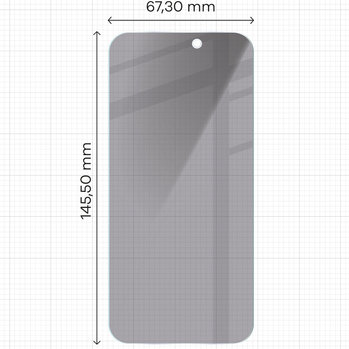 Szkło hartowane Bizon prywatyzujące Clear Shadow do iPhone 16 Pro Przyciemniane