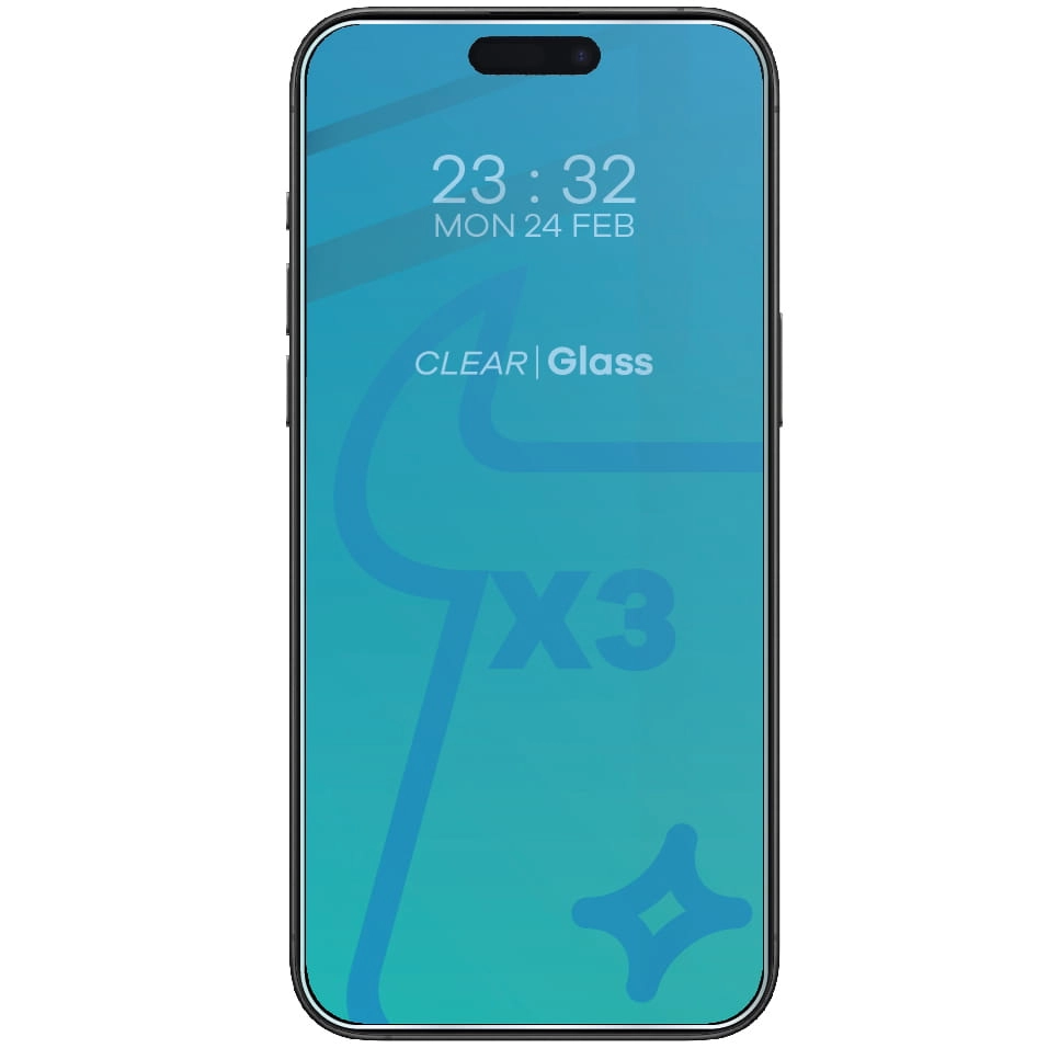 Zestaw ochronny Bizon 3x szkło + szybka na aparat Clear 2 Pack do iPhone 15 Pro Max