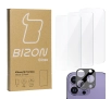 Zestaw ochronny Bizon 3x szkło + szybka na aparat Clear 2 Pack do iPhone 15 Pro Max