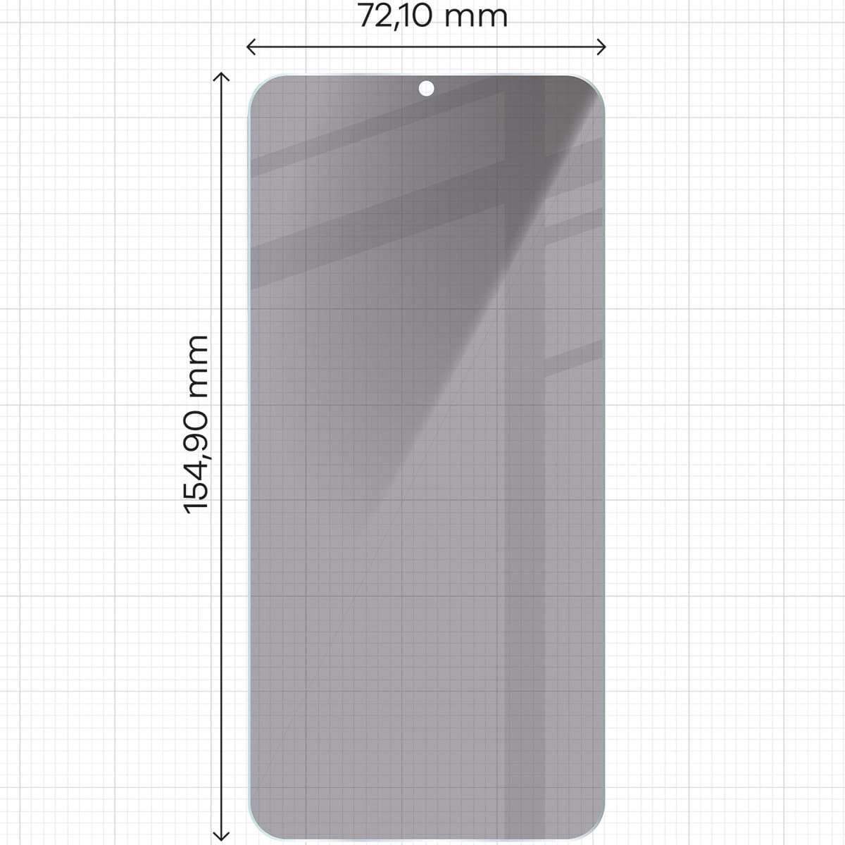 Szkło hartowane Bizon prywatyzujące Clear Shadow do Galaxy S25 Plus/S24 Plus Przyciemniane