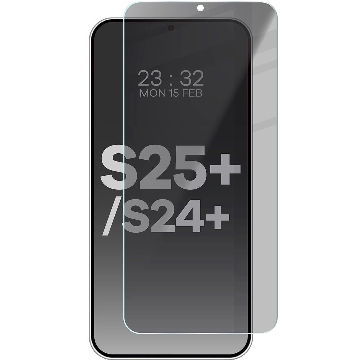 Szkło hartowane Bizon prywatyzujące Clear Shadow do Galaxy S25 Plus/S24 Plus Przyciemniane