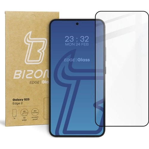Szkło hartowane Bizon pełne Edge 2 do Galaxy S23