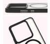Etui Bizon MatteO z MagSafe do Xiaomi 14T Pro Półprzezroczyste z czarną ramką